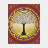 Lacy Tree of Life Fleece Deken (Voorkant)
