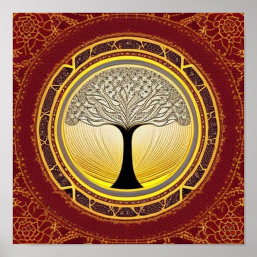Lacy Tree of Life Poster (Voorkant)