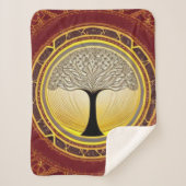 Lacy Tree of Life Sherpa Deken (Voorkant)