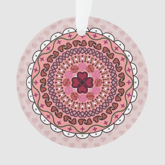 Lacy Valentijnsdag AcrylOrnament Ornament (voorkant)