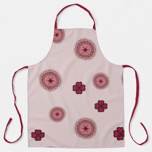 Lacy Valentijnsdag All-Over Print Schort (Voorkant)