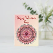 Lacy Valentijnsdag Briefkaart (Staand voorkant)