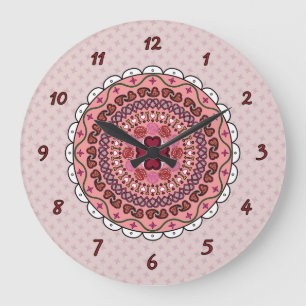 Lacy Valentijnsdag Clock Grote Klok