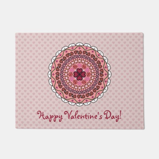 Lacy Valentijnsdag Doormat Deurmat (Voorkant)