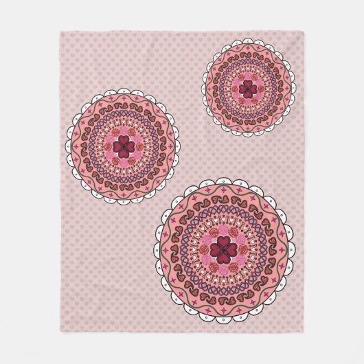 Lacy Valentijnsdag Fleece Blanket Deken (Voorkant)