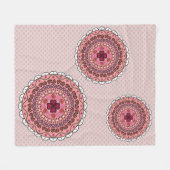 Lacy Valentijnsdag Fleece Blanket Deken (Voorkant (Horizontaal))