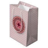Lacy Valentijnsdag Gift Bag Medium Cadeauzakje (Achterkant Gekanteld)