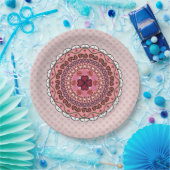 Lacy Valentijnsdag Paper Bord (Feest)