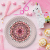 Lacy Valentijnsdag Paper Bord (Feest)