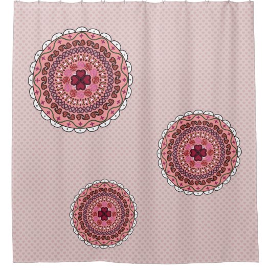 Lacy Valentijnsdag Shower Curtain Douchegordijn (Voorkant)