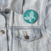 Lacy White Butterfly Ronde Button 5,7 Cm (In situ)