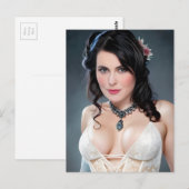 Lacy White Lingerie Briefkaart (Voorkant / Achterkant)