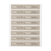 Lacy Winter Holiday Return Label (Vel)