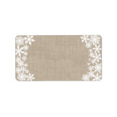 Lacy Winter vakantie adreslabel Etiket (Voorkant)