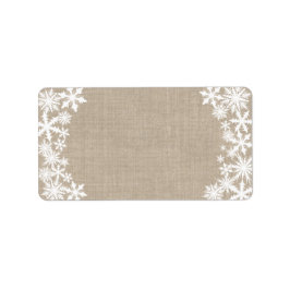 Lacy Winter vakantie adreslabel Etiket