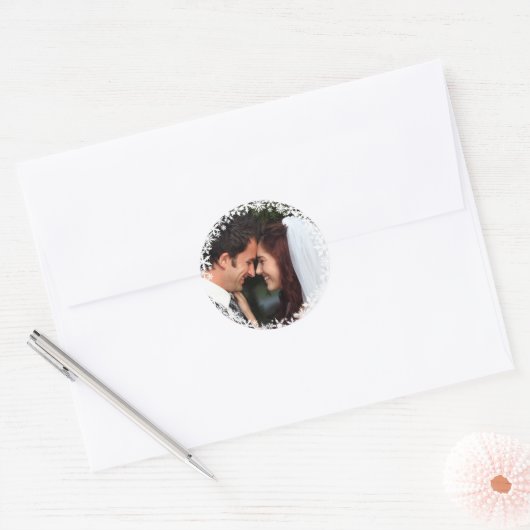 Lacy Winter Vakantie Sticker (Envelop)