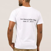 LAD 2015 MannenBasic Bella Canvas T-Shirt (Achterkant)