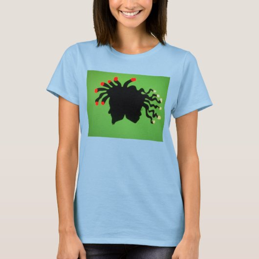 LAD GREEN RASTA T-SHIRT (Voorkant)