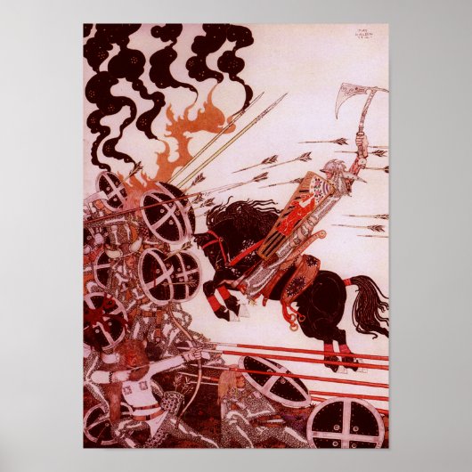 Lad in de strijd door Kay Nielsen Print (Voorkant)