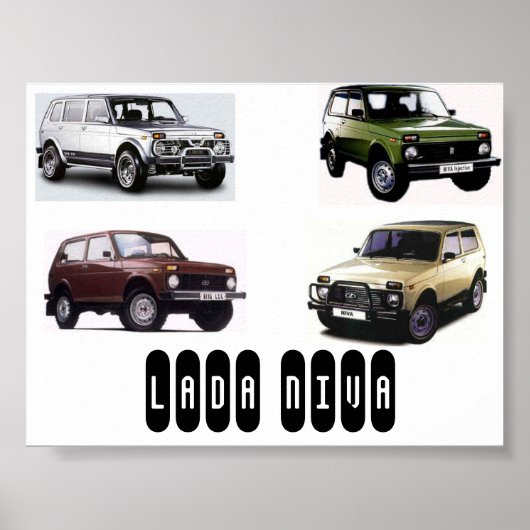 lada niva 2 poster (Voorkant)