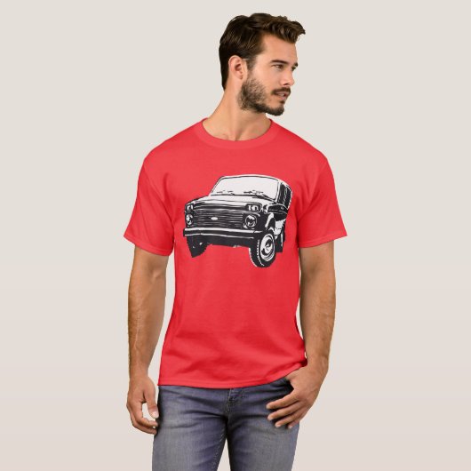 Lada Niva afbeelding T-shirt (Voorkant volledig)