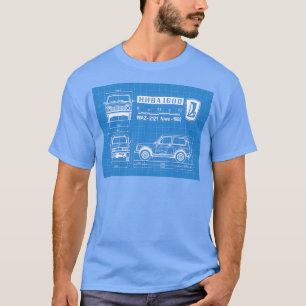 Lada Niva Specificaties Blauwdruk T-shirt