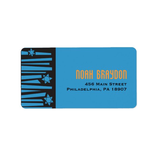 LADDER aan het Etiket van het Adres STARS van de T (Voorkant)