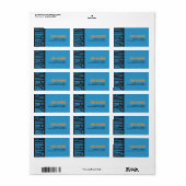 LADDER aan het Etiket van het Adres STARS van de T (Full Sheet)