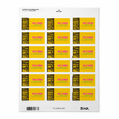 LADDER aan het Etiket van het Adres STARS van de T (Full Sheet)