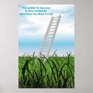 Ladder aan succes poster