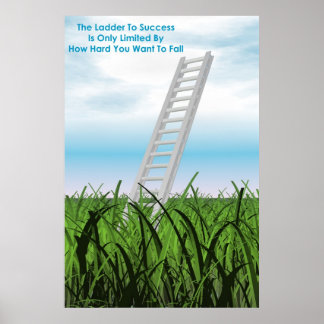 Ladder aan succes poster