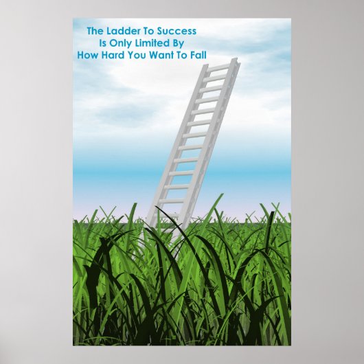 Ladder aan succes poster (Voorkant)