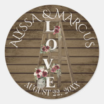  Ladder en Bourgogne Rozen Rustic Wedding