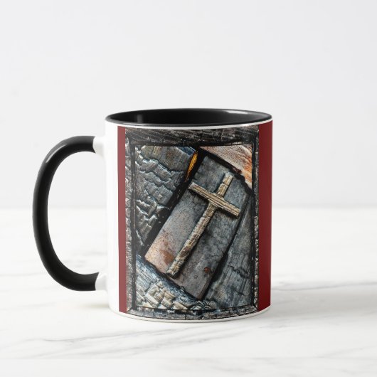 Ladder en kruis bescherming mok (Links)