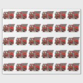 Ladder Fire Truck Cadeaupapier (Vlak)