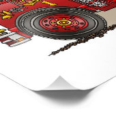 Ladder Fire Truck Foto Afdruk (Hoek)