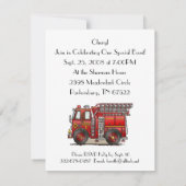Ladder Fire Truck Kaart (Achterkant)