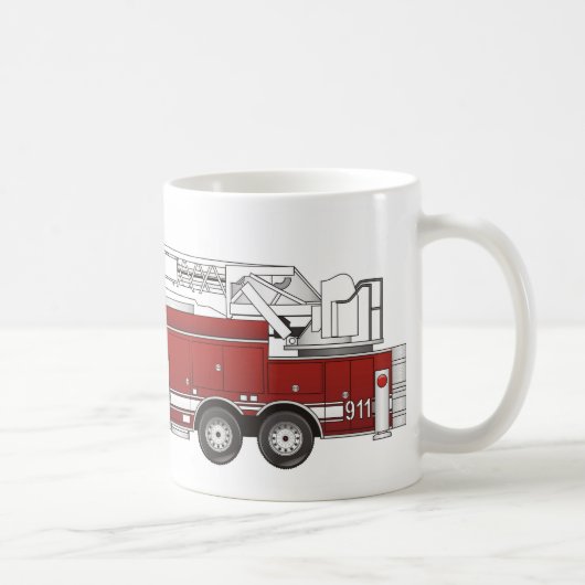 Ladder Fire Truck Koffiemok (Rechts)