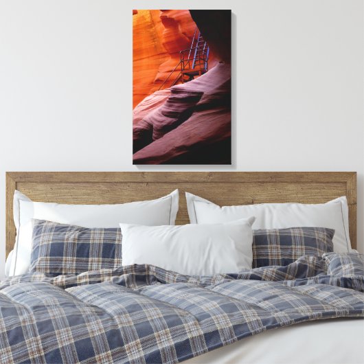 Ladder in Antelope Canvas Afdruk (Insitu (Slaapkamer))