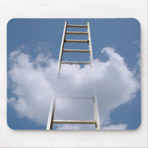 Ladder in wolken muismat
