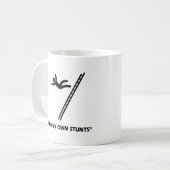 Ladder Mijn eigen stunts Koffiemok (Voorkant links)