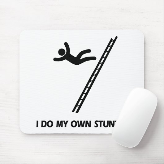 Ladder Mijn eigen stunts Muismat (Met muis)