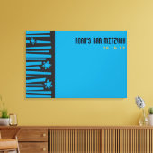 LADDER NAAR DE STARS Bar Mitzvah Inlogbord Canvas Afdruk (Insitu (Woonkamer))