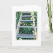 Ladder op wit Inspirerend Kaart (Voorkant)