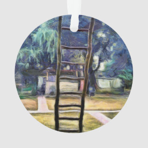 Ladder tegen de muur ornament