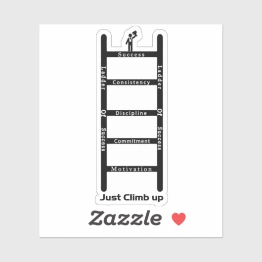 Ladder van succes sticker (Vel)