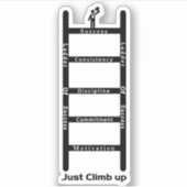 Ladder van succes sticker (Voorkant)