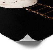 Ladder With Fairy Lights To The Moon Nursery Poster (Hoek)