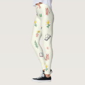 Ladderboek naadloos patroon leggings (Links)