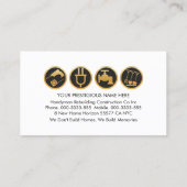 Ladderborstel schilderen met Handyman gereedschap Visitekaartje (Achterkant)